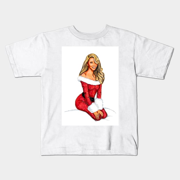 Santa Baby Kids T-Shirt by Svetlana Pelin